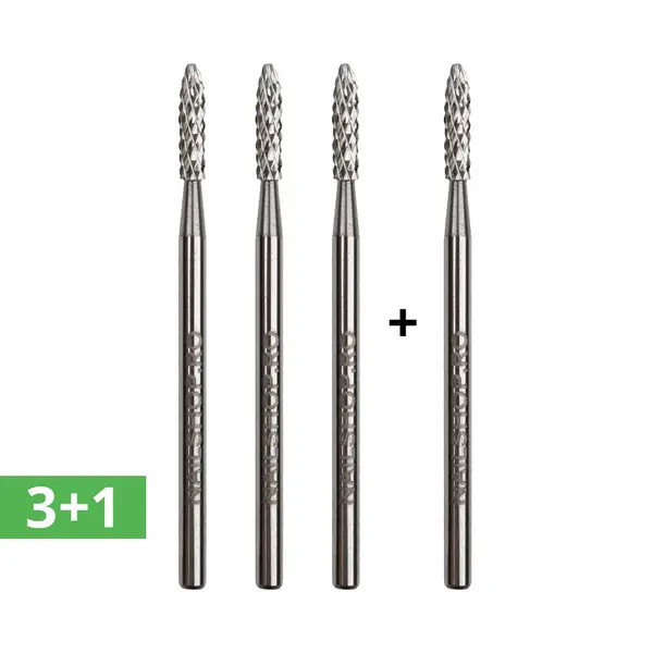 Set 3+1 gratis - bit carbid - baioneta subtire medie #211