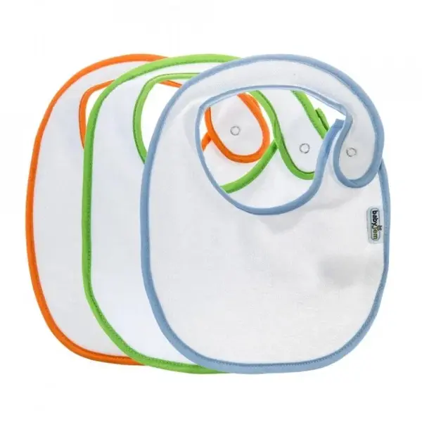 Set 3 bavete cu capse din bumbac, Diverse modele