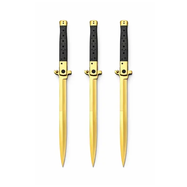Set 3 Bricege tip Stiletto, DEPOX , deschidere manuala, 33 cm, lama metalica aurie
