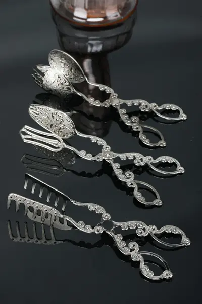 Set 3 buc cleste bucatarie PLT0419 Argintiu 22x22x22 cm