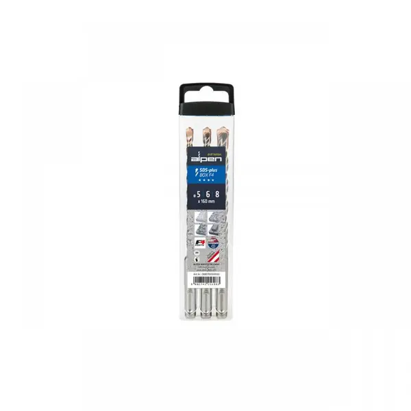 Set 3 burghie SDS-Plus 5-6-8 x 160, Alpen