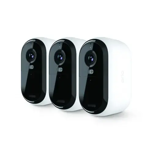 Set 3 camere de securitate pentru exterior Arlo Essential Gen.2 VMC3350-100EUS, 4 MP, Wi-Fi, Microfon (Alb)