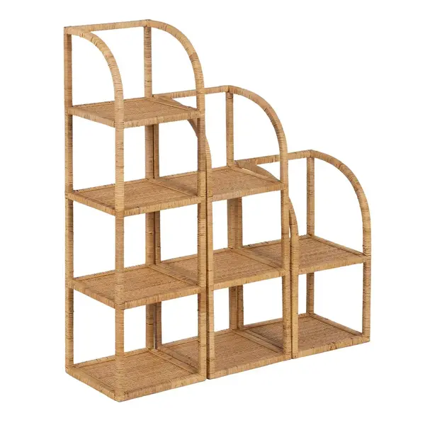 Set 3 etajere DOLERA 30 x 30 x 109 CM - Beige