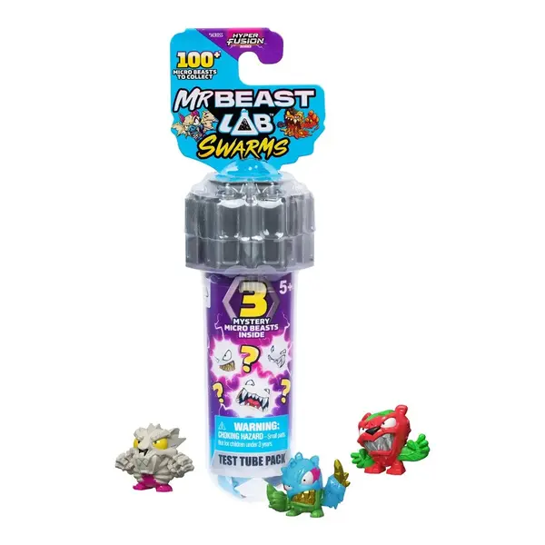 Set 3 figurine in eprubeta Mr Beast Swarms Test