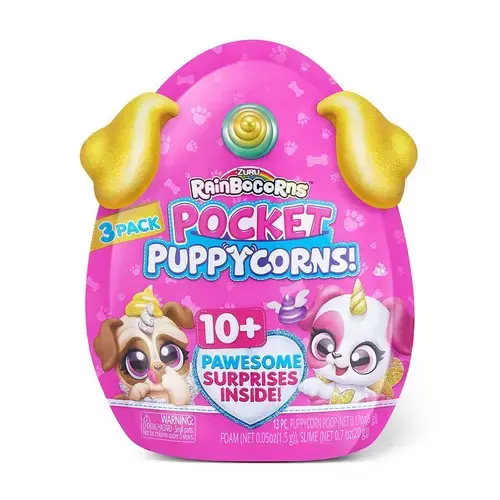Set 3 figurine surpriza Rainbocorns Pocket Puppycorn 3 Pack by ZURU