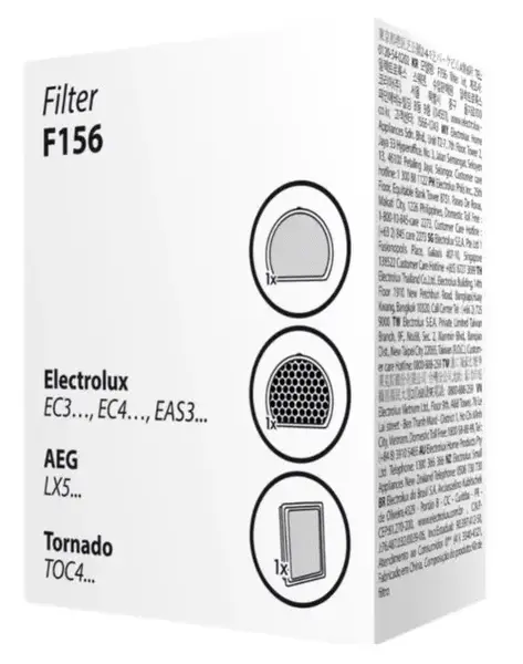Set 3 filtre Electrolux F156 pentru aspiratoarele fara sac din gama Ease C4