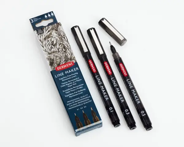 Set 3 Finelinere Derwent Professional negru 0.1/0.3/0.5 mm Set 3 Finelinere Derwent Professional negru 0.1/0.3/0.5 mm
