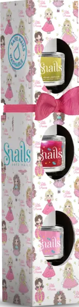 Set 3 flacoane lac de unghii pentru copii - Little Princess | Snails