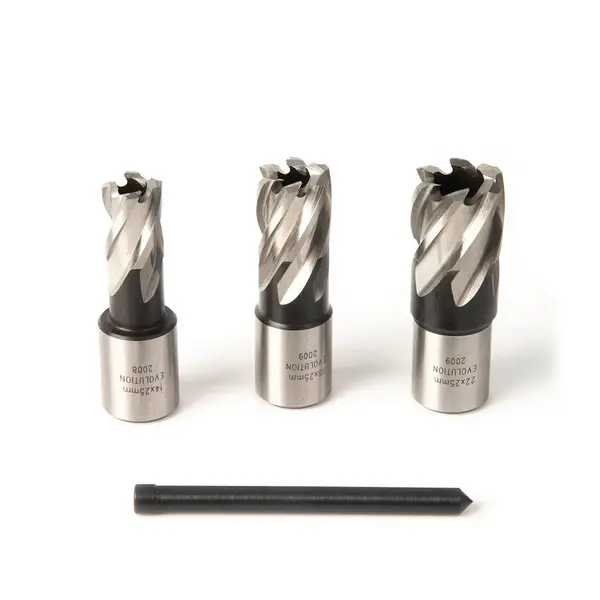Set 3 freze 14mm 18mm 22mm, lungime 25mm + ax centrare Evolution