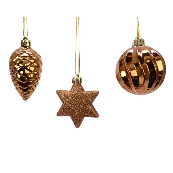 Set 3 Goburi decorative - Rusty Brown Figurines Bunch | Kaemingk