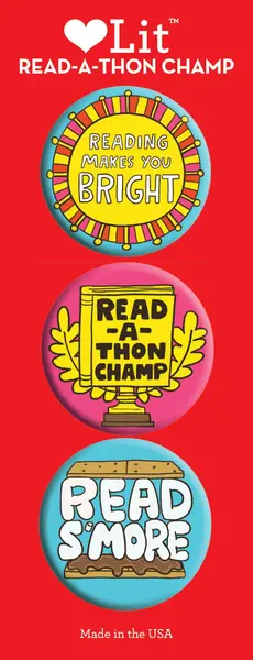 Set 3 insigne - Read-a-thon | Smith Gibbs