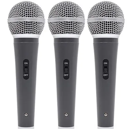 Set 3 microfoane mana + 3 bucati nuca microfon BoomTone DJ MIC 300