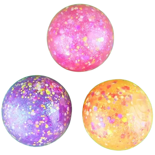 Set 3 mingi antistres - Glitter | Robetoy