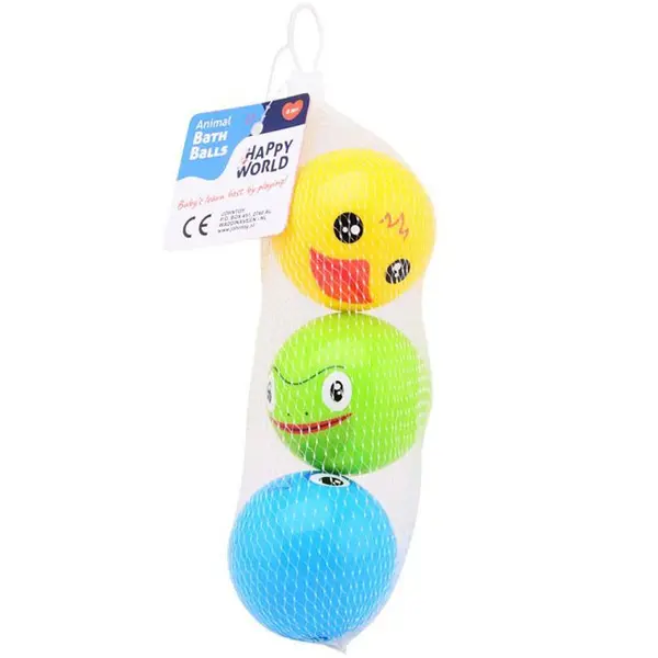 Set 3 mingi gonflabile pentru baie animale