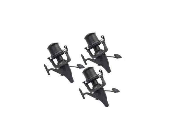 Set 3 Mulinete pentru pescuit la Crap ID 8000 cu tambur metalic, 10 rulmenti si baitrunner