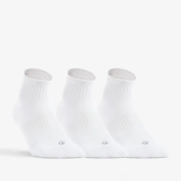SET 3 PERECHI ȘOSETE SPORT MID RS 500 ALB