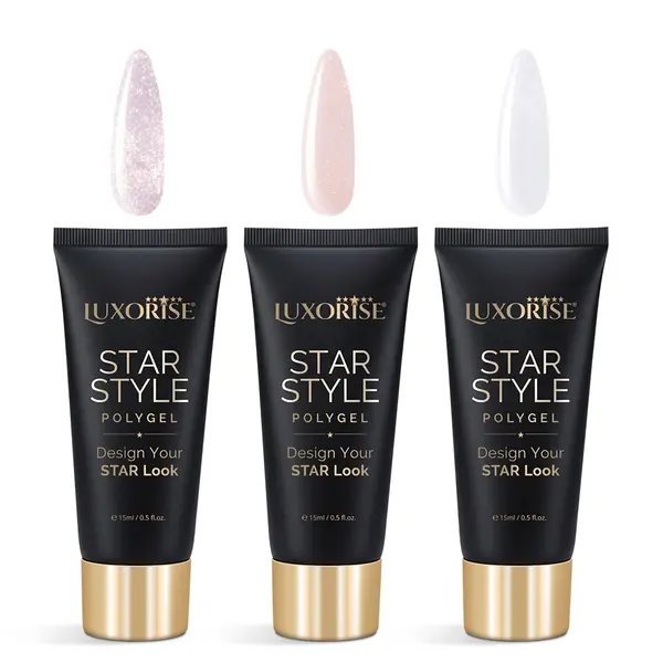 Set 3 Polygel Star Style LUXORISE, Iconic Shades 02