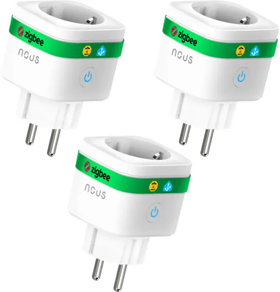 set 3 prize inteligenta wifi nous a7z,16a - zigbee 3.0, monitorizare consum, compatibila alexa google