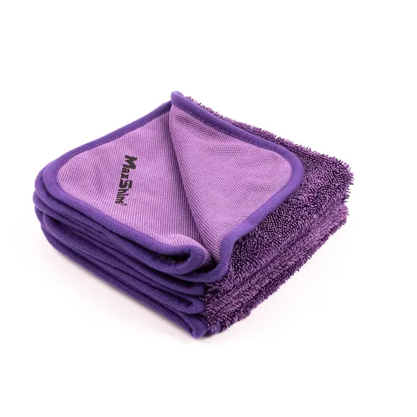 Set 3 prosoape uscare 40x40cm 600gsm MaxShine Purple Twisted Loop