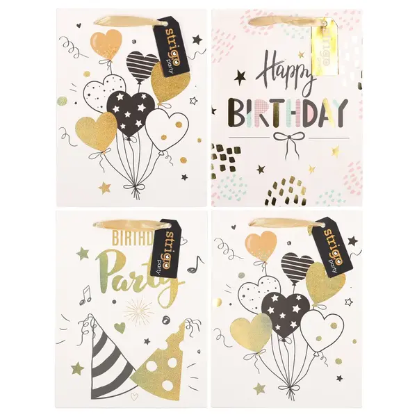 Set 3 Pungi din Hartie 18 23 10 cm, 210 gsm
