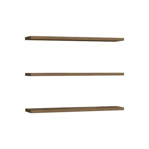Set 3 rafturi de perete Edna Pako World Nuc 60x14.5x1.8 cm
