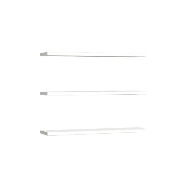 Set 3 rafturi Edna, Alb, 60x14 cm