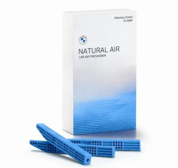 Set 3 Rezerve, Odorizant Auto Bmw Natural Air - Relaxing Ocean - Model Nou (2023)