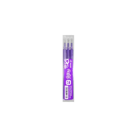 Set 3 rezerve roller Frixion Ball Pilot 0.5 mm varf fin, violet
