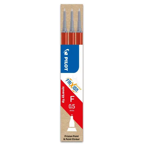 Set 3 rezerve roller Pilot Frixion Point 0.5 mm diverse culori Set 3 rezerve roller Pilot Frixion Point 0.5 mm diverse culori rosu