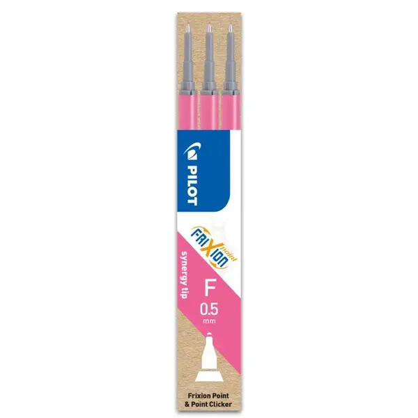 Set 3 rezerve roller Pilot Frixion Point 0.5 mm diverse culori Set 3 rezerve roller Pilot Frixion Point 0.5 mm diverse culori roz