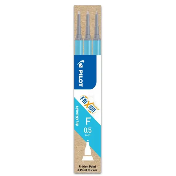 Set 3 rezerve roller Pilot Frixion Point 0.5 mm diverse culori Set 3 rezerve roller Pilot Frixion Point 0.5 mm diverse culori bleu