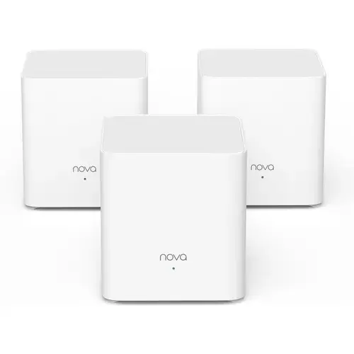 Set 3 routere wireless, Tenda, Nova MX3, WiFi 6/WLAN, 300Mbit/s-1201Mbit/s, Alb