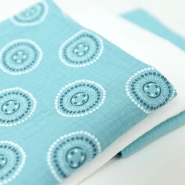Set 3 scutece de muselina Blue Mandala