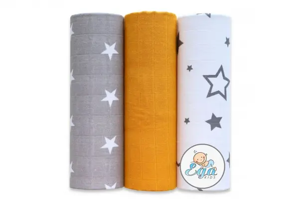 Set 3 scutece din bumbac 60x80 cm model No3