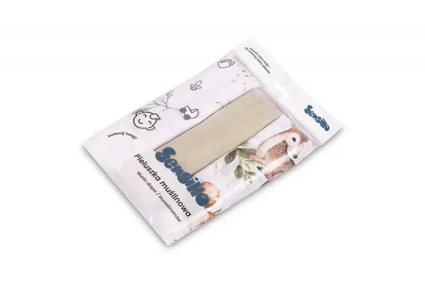 Set 3 scutece din muselina Sensillo Beige 60x80 cm EG-0004,material din bumbac,moale,absorbant