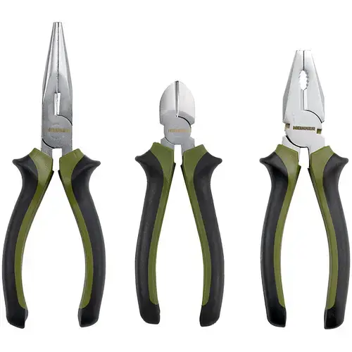 Set 3 unelte Heinner HR-PHT111, patent cu varf lung 160 mm lungime, patent tip sfic 160 mm lungime, patent clasic 180 mm lungime, 45 Otel-Carbon, maner plastic