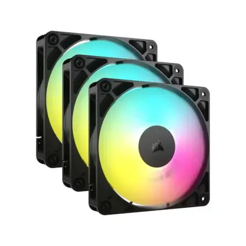 Set 3 Ventilatoare Corsair RS120 ARGB 120mm Three Fan Pack