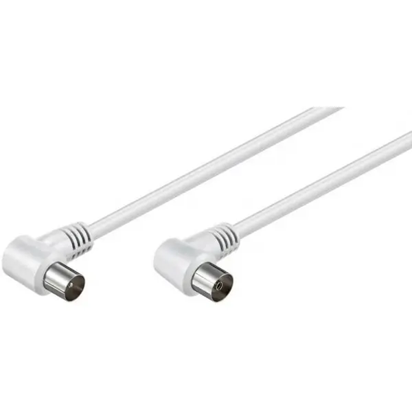 Set 3 x Cablu Coaxial 3C-2V Coax Tata 90 Grade, Coax Mama 90 grade, Dublu Ecranat, 1.5 m