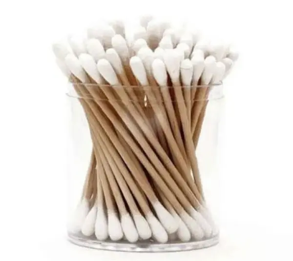 Set 3 x Cutii Betisoare cosmetice din bambus si bumbac