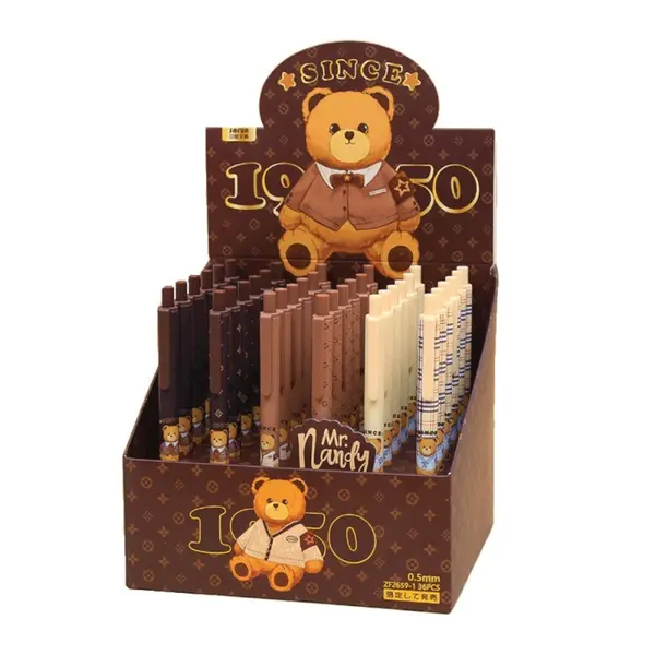 Set 3 x Pix Gel Mr Nandy Bear, 0.5 mm, Optimum