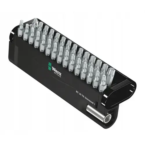 Set 30 de biti Wera, Argintiu/Negru