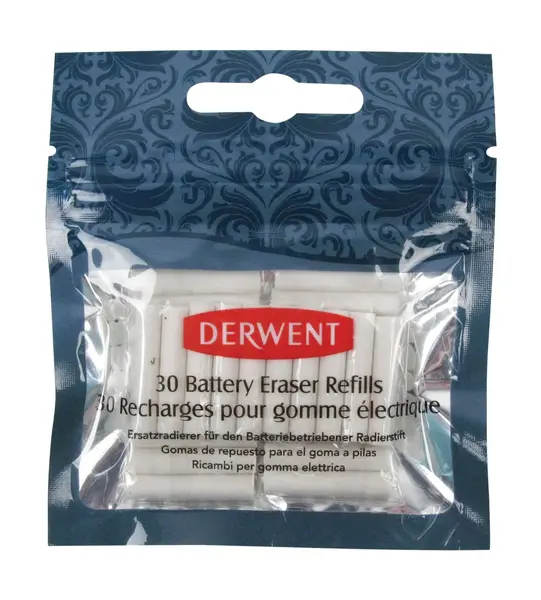 Set 30 rezerve pentru radiera electrica derwent professional alb Set 30 rezerve pentru radiera electrica Derwent Professional (2301931) alb