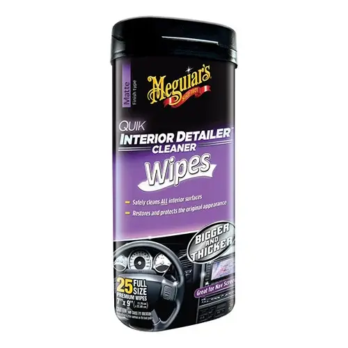 Set 30 servetele umede curatare interior - Meguiar s Quik Interior Detailer Wipes