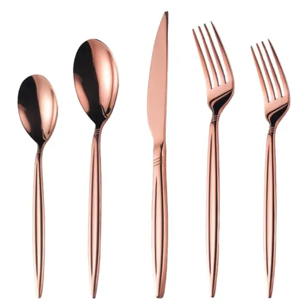 Set 30 x Tacamuri din Inox Roz Gold, Grunberg