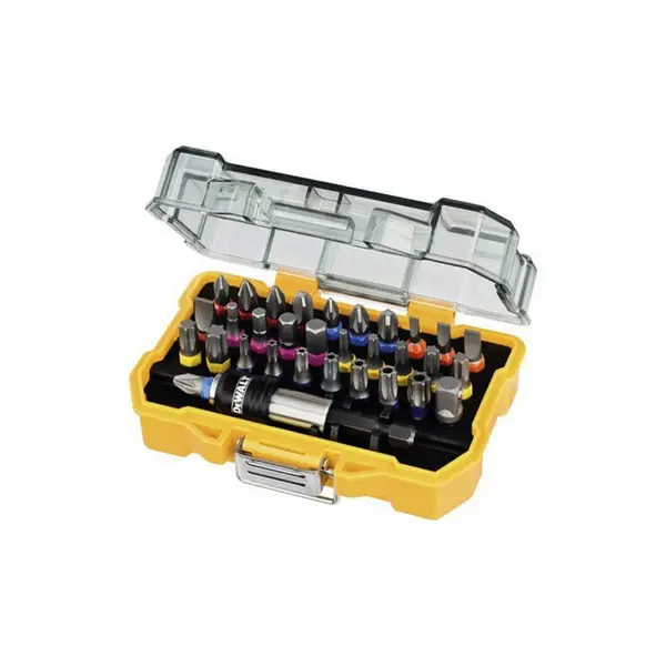 Set 32 accesorii pentru insurubare , 30 biti Torx/PH/PZ/Drept, prelungitor si adaptor, tip DT7969-QZ, Dewalt