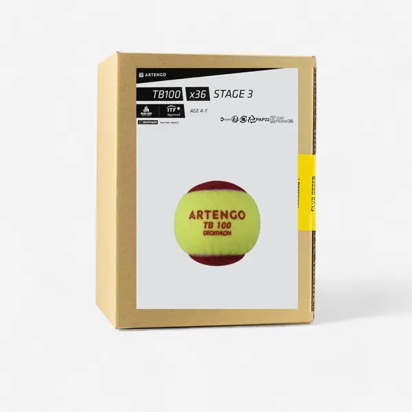 Set 36 Mingi Tenis TB100 Roșu