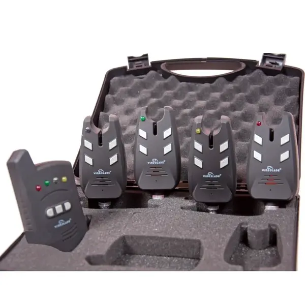 Set 4 avertizori cu statie Wind Blade si geanta de protectie model nou