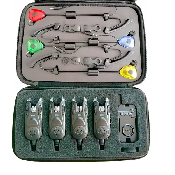 Set 4 avertizori/senzori pescuit si set 4 swingere Wind Blade