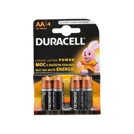 Set 4 baterii Alkaline Duracell R6 AA Set 4 baterii Alkaline Duracell R6 AA