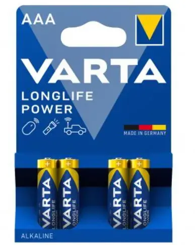 Set 4 baterii Varta BA082929, AAA